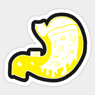 Food in My Stomach - Pizza (Color) Sticker